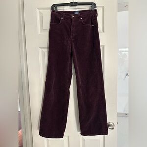 Citizens Of Humanity Aninna burgundy corduroys.